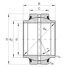 ؽ GE70-HO-2RS,  DIN ISO 12 240-1 ׼, άഽܷ