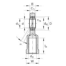 ˶ GIL45-DO-2RS,  DIN ISO 12 240-4 ׼ƣάഽܷ