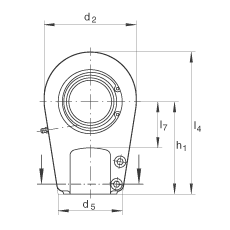 Һѹ˶ GIHRK70-DO,  DIN ISO 12 240-4 ׼Ƽнװãά