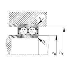 ǽӴ 30/6-B-2RSR-TVH, ˫У˫ഽܷ⣬Ӵ  = 25