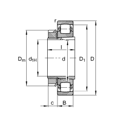 ι 20208-K-TVP-C3 + H208,  DIN 635  DIN 5415 ׼Ҫߴ, ׶׺ͽ